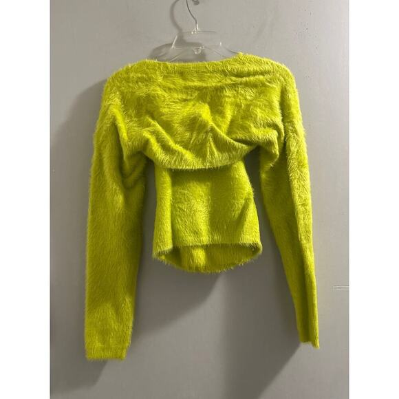 Alice + Olivia Luetta Fuzzy Crop Top Size‎ Medium New - Picture 8 of 8